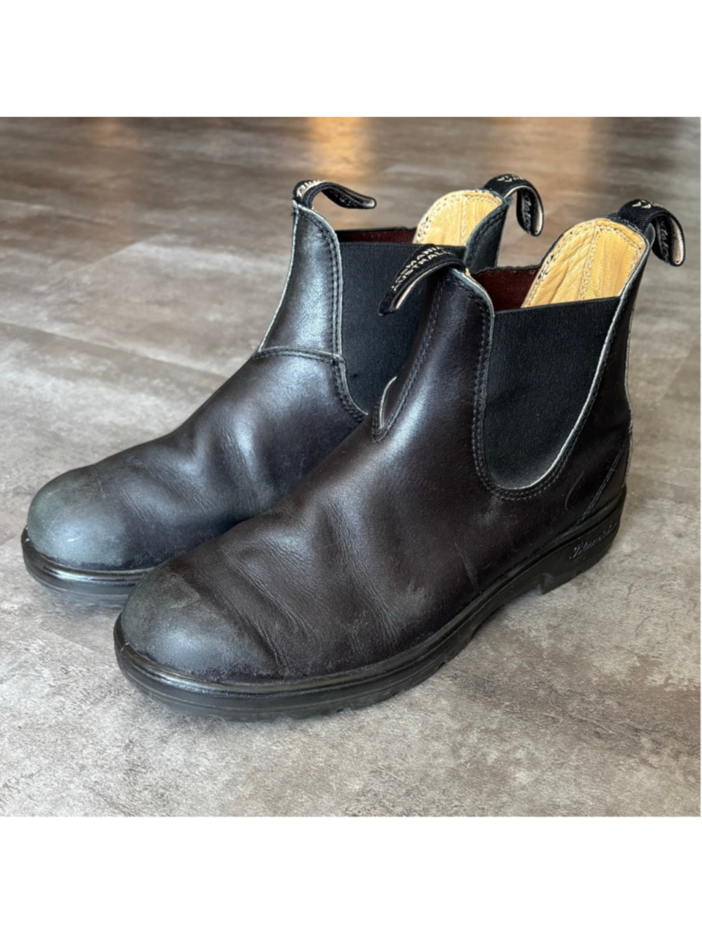 Blundstone Round Toe Boots Black Mens UK 9/US 10